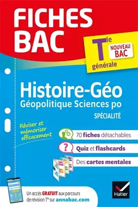 Couverture du produit · Fiches bac HGGSP Tle (spécialité) - Bac 2024: nouveau programme de Terminale