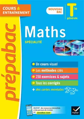 Couverture du produit · Prépabac Maths (spécialité) Tle générale - Bac 2023: nouveau programme de Terminale