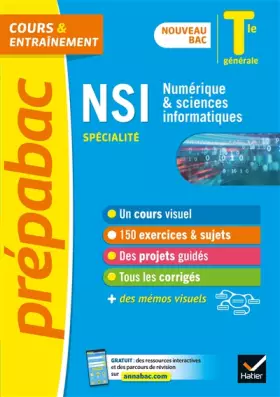 Couverture du produit · Prépabac NSI Tle générale (spécialité) - Bac 2023: nouveau programme de Terminale