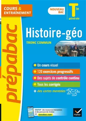 Couverture du produit · Prépabac Histoire-Géographie Tle générale - Bac 2022: nouveau programme de Terminale