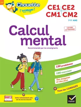 Couverture du produit · Calcul mental du CE1 au CM2