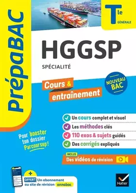 Couverture du produit · Prépabac - HGGSP Tle générale (spécialité) - Bac 2027: cours, méthodes & sujets corrigés (programme de Terminale)