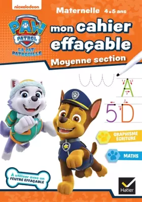 Couverture du produit · Mon cahier effaçable Pat'Patrouille MS
