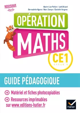 Couverture du produit · Opération Maths CE1 Éd.2017 - Guide pédagogique