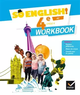 Couverture du produit · So English! - Anglais 4e Éd. 2017 - Workbook
