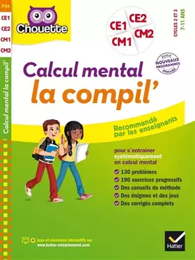 Couverture du produit · Calcul mental du CE1 au CM2
