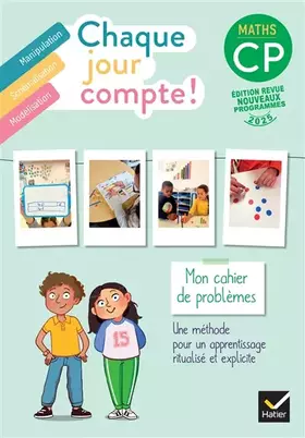 Couverture du produit · Chaque jour compte - Maths CP - Ed. 2025 - Cahier de problèmes