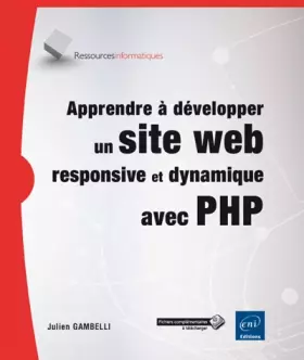 Couverture du produit · Apprendre à développer un site web responsive et dynamique avec PHP