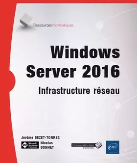 Couverture du produit · Windows Server 2016 - Infrastructure réseau