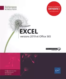 Couverture du produit · Excel - versions 2019 et Office 365