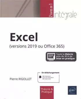 Couverture du produit · Excel (versions 2019 ou Office 365) - L'intégrale