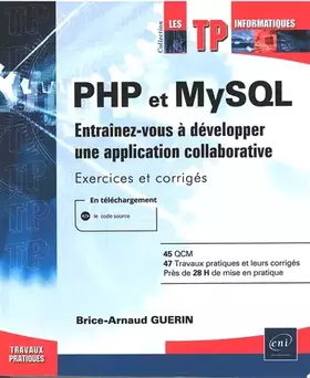 Couverture du produit · PHP et MySQL - Entraînez-vous à développer une application collaborative