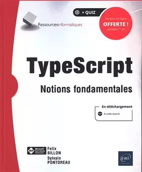 Couverture du produit · TypeScript - Notions fondamentales