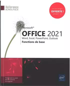 Couverture du produit · Microsoft® Office 2021 : Word, Excel, PowerPoint, Outlook - Fonctions de base