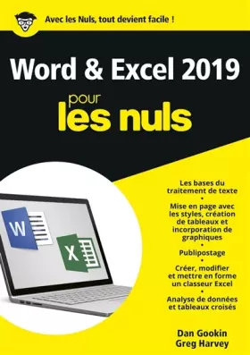 Couverture du produit · Word et Excel 2019 pour les Nuls