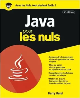 Couverture du produit · Java Pour les Nuls 4e