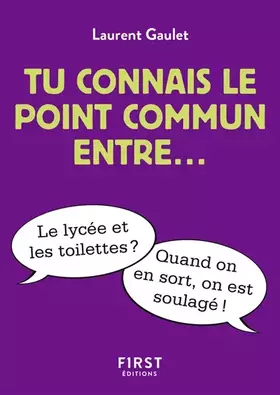 Couverture du produit · Tu connais le point commun entre?