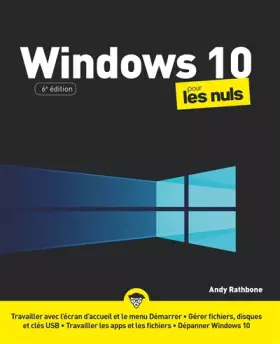 Couverture du produit · Windows 10 pour les Nuls, grand format, 6e éd.