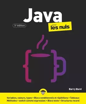 Couverture du produit · Java pour les Nuls, grand format, 5e éd