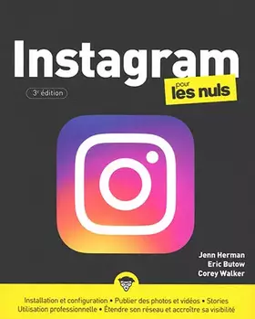 Couverture du produit · Instagram 3e édition pour les Nuls