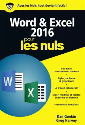 Couverture du produit · Word et Excel 2016 pour les Nuls, poche, 2e édition