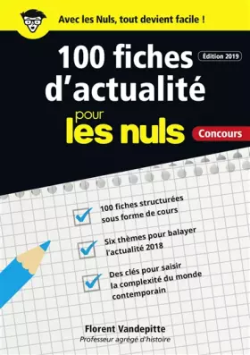 Couverture du produit · 100 fiches d'actualité pour les Nuls