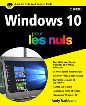 Couverture du produit · Windows 10 pour les Nuls, grand format, 4e