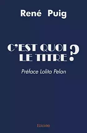 Couverture du produit · C'est quoi le titre ?