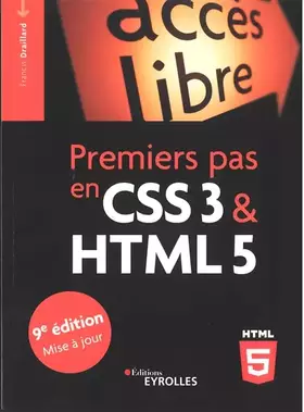 Couverture du produit · Premiers pas en CSS3 et HTML5: 9e édition