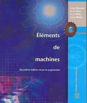 Couverture du produit · Eléments de machines
