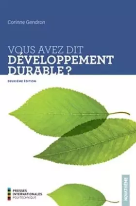 Couverture du produit · Vous avez dit développement durable ?