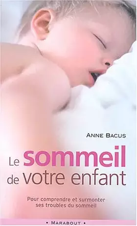 Couverture du produit · Le sommeil de votre enfant