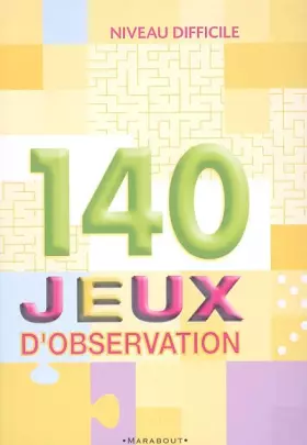 Couverture du produit · 140 Jeux d'observation - Niveau difficile