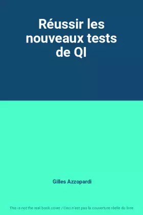 Couverture du produit · Réussir les nouveaux tests de QI