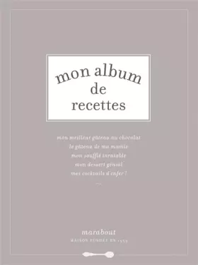 Couverture du produit · Mon album de recettes