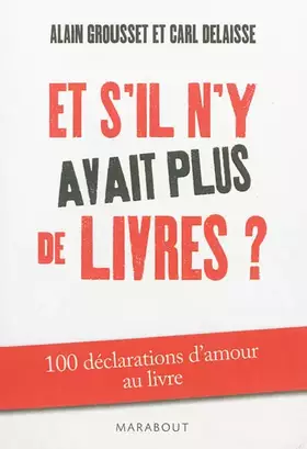 Couverture du produit · ET S'IL N Y AVAIT PLUS DE LIVRES ?