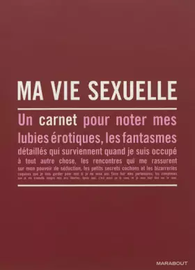 Couverture du produit · Ma vie sexuelle