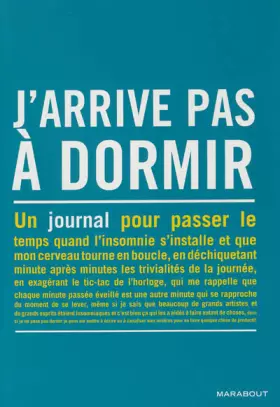 Couverture du produit · J'arrive pas à dormir