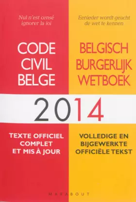 Couverture du produit · Code civil belge 2014