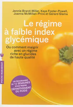 Couverture du produit · LE REGIME A FAIBLE INDEX GLYCEMIQUE