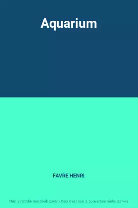 Couverture du produit · Aquarium