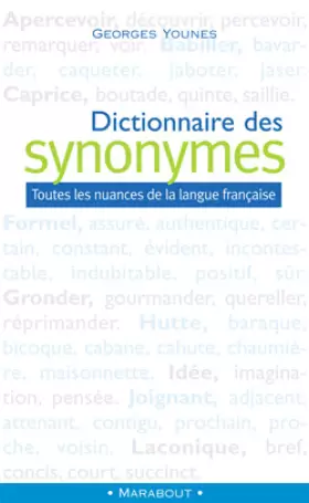 Couverture du produit · Dictionnaire Marabout des synonymes