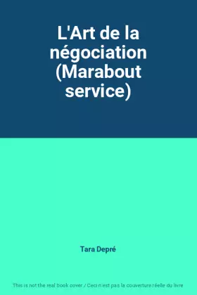 Couverture du produit · L'Art de la négociation (Marabout service)