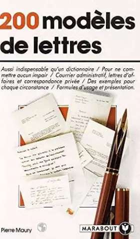Couverture du produit · 200 modèles de lettres