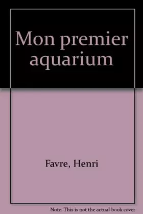 Couverture du produit · Mon premier aquarium