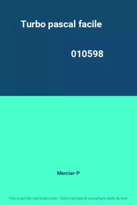 Couverture du produit · Turbo pascal facile                                                                           010598
