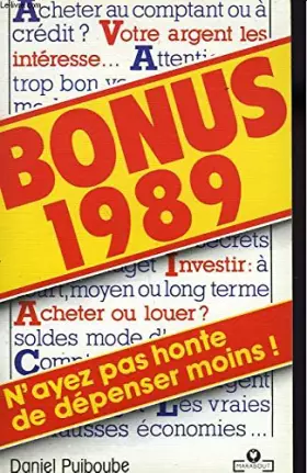 Couverture du produit · Bonus 1989 (Marabout Service)