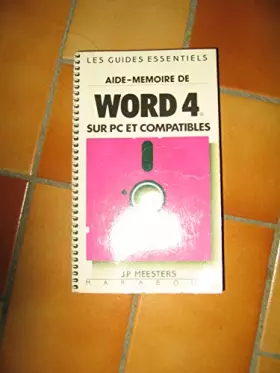 Couverture du produit · Aide-mémoire de word 4 et 5.0 pour PC