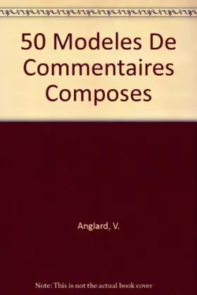 Couverture du produit · 50 modèles de commentaires composés