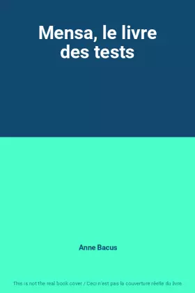 Couverture du produit · Mensa, le livre des tests